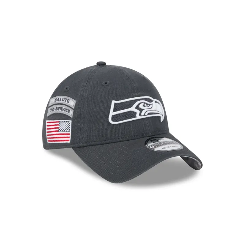Seattle Seahawks 2024 Salute to Service 9TWENTY Adjustable Hat sold by New Era