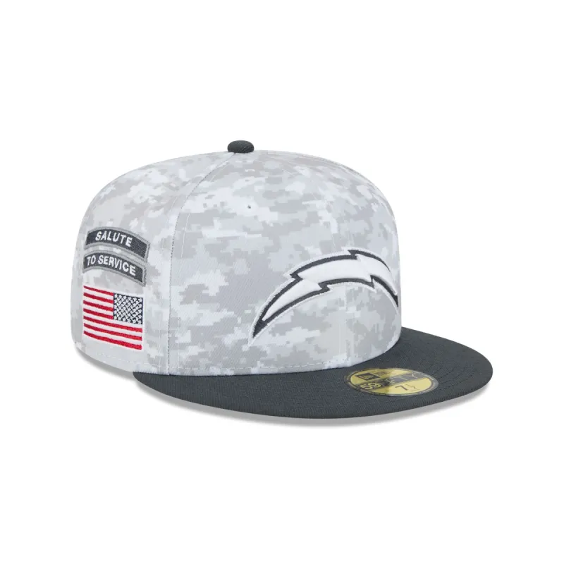 Los Angeles Chargers 2024 Salute to Service 59FIFTY Fitted Hat sold by New Era