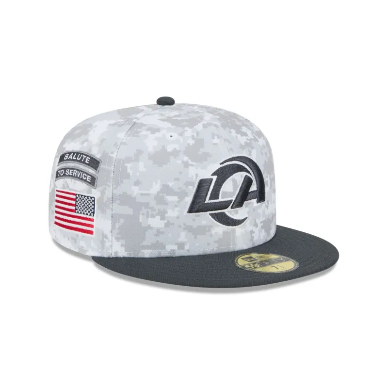 Los Angeles Rams 2024 Salute to Service 59FIFTY Fitted Hat sold by New Era
