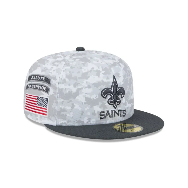 New Orleans Saints 2024 Salute to Service 59FIFTY Fitted Hat sold by New Era