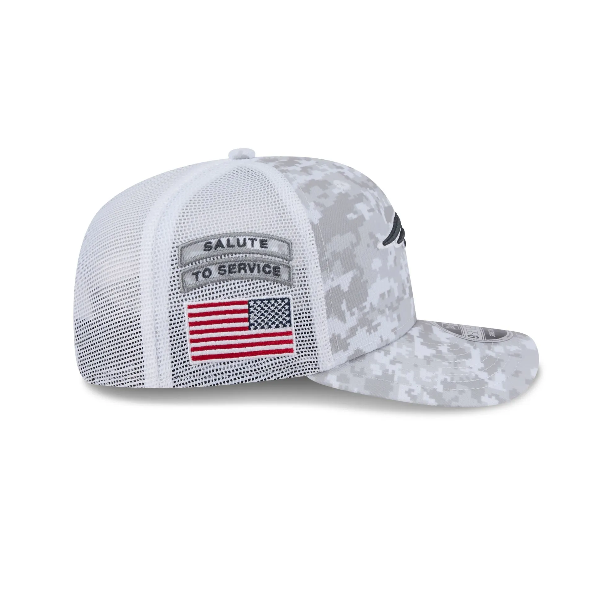 New England Patriots 2024 Salute to Service 9SEVENTY Trucker Hat sold by New Era product image thumbnail 4