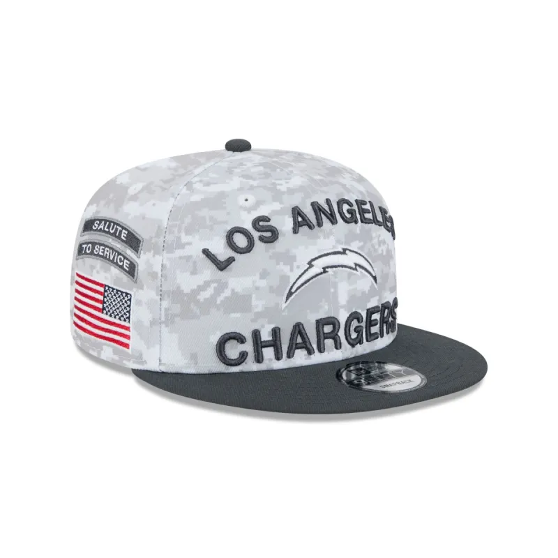 Los Angeles Chargers 2024 Salute to Service 9FIFTY Snapback Hat sold by New Era