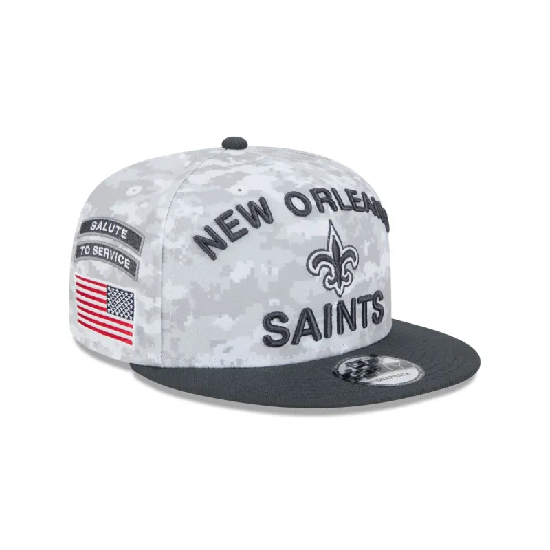 New Orleans Saints 2024 Salute to Service 9FIFTY Snapback Hat sold by New Era