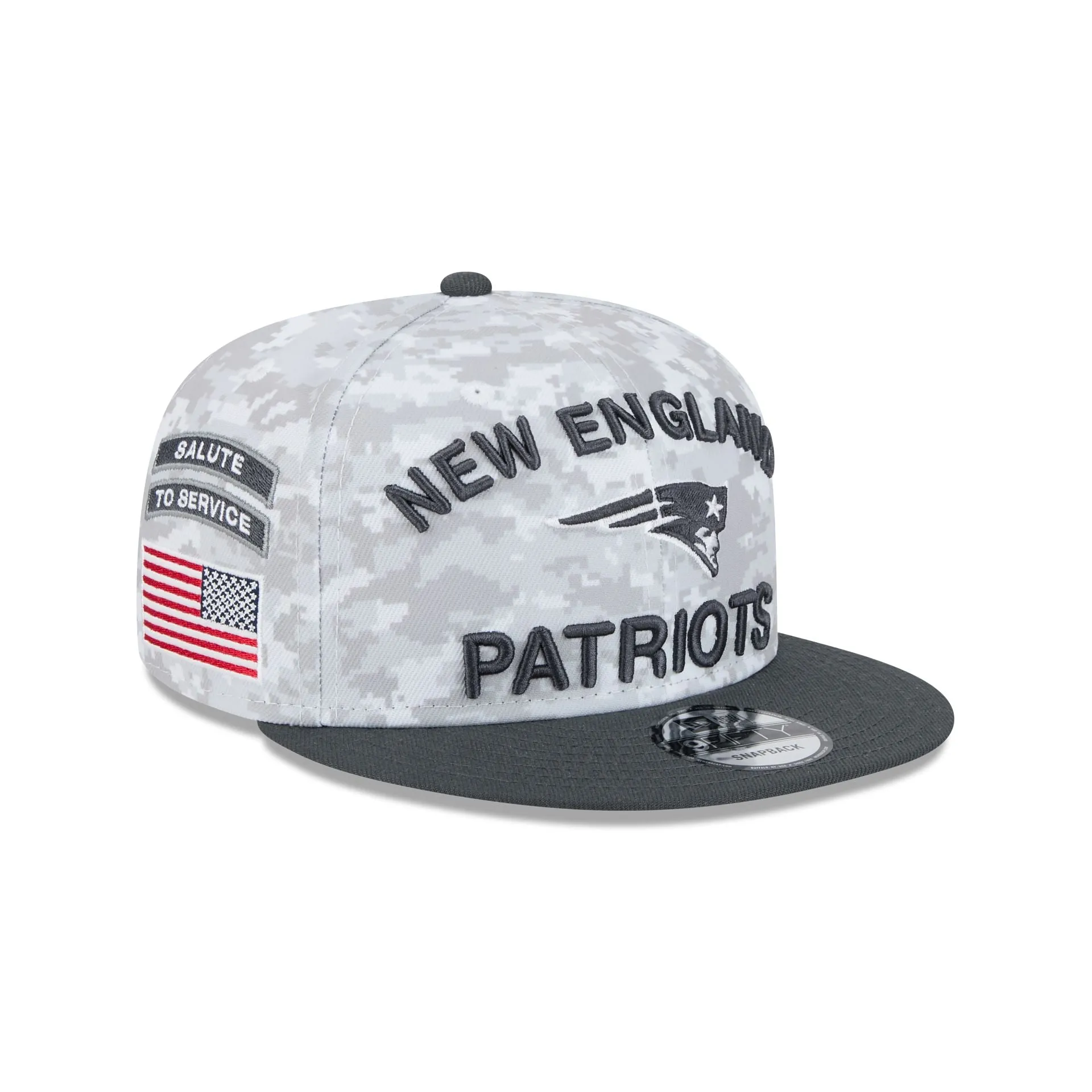 New England Patriots 2024 Salute to Service 9FIFTY Snapback Hat sold by New Era