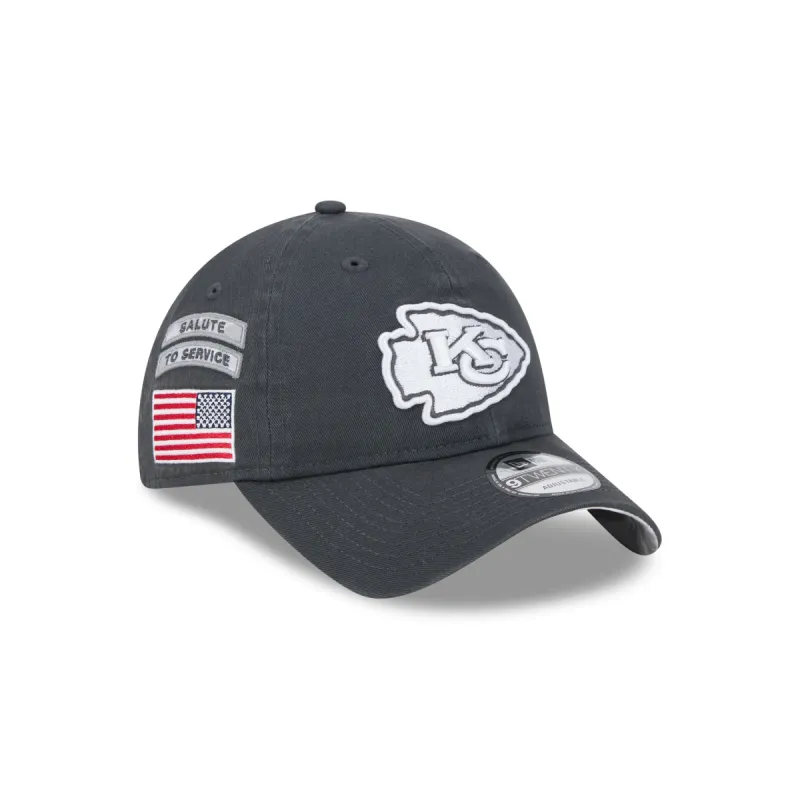 Kansas City Chiefs 2024 Salute to Service 9TWENTY Adjustable Hat sold by New Era