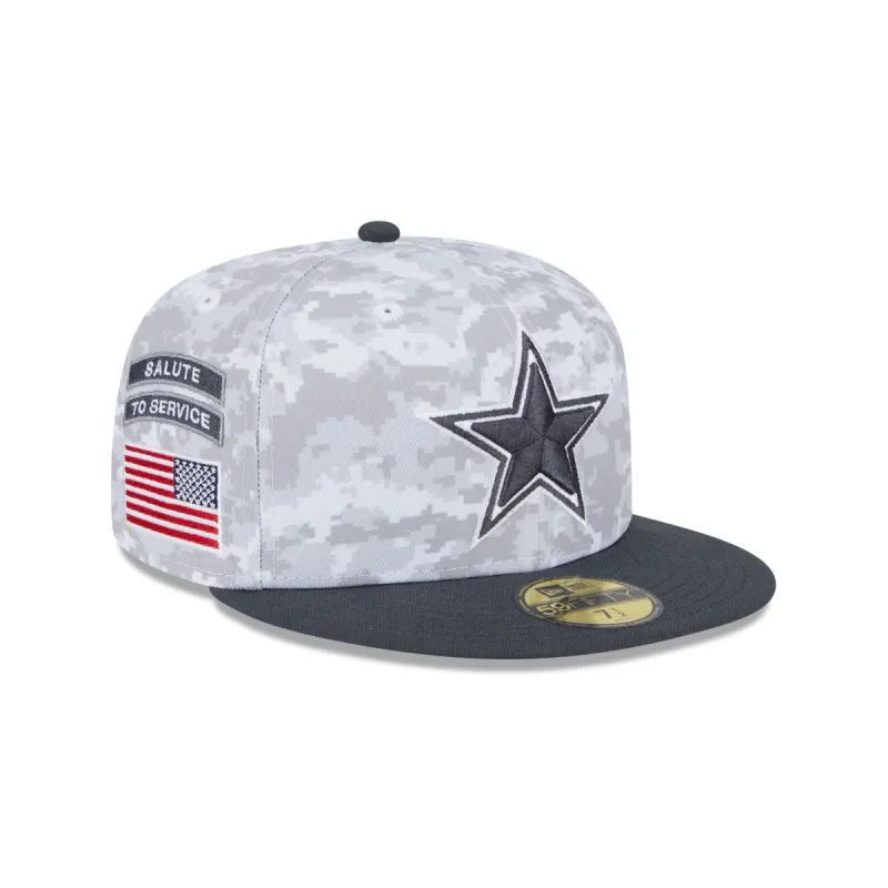 Dallas Cowboys 2024 Salute to Service 59FIFTY Fitted Hat sold by New Era