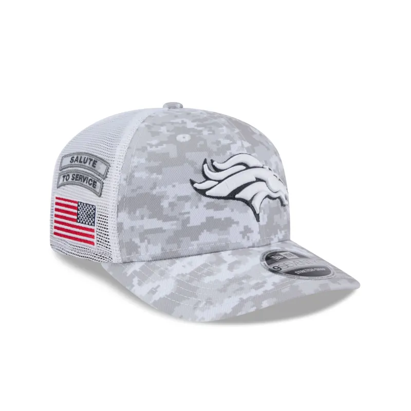 Denver Broncos 2024 Salute to Service 9SEVENTY Trucker Hat sold by New Era
