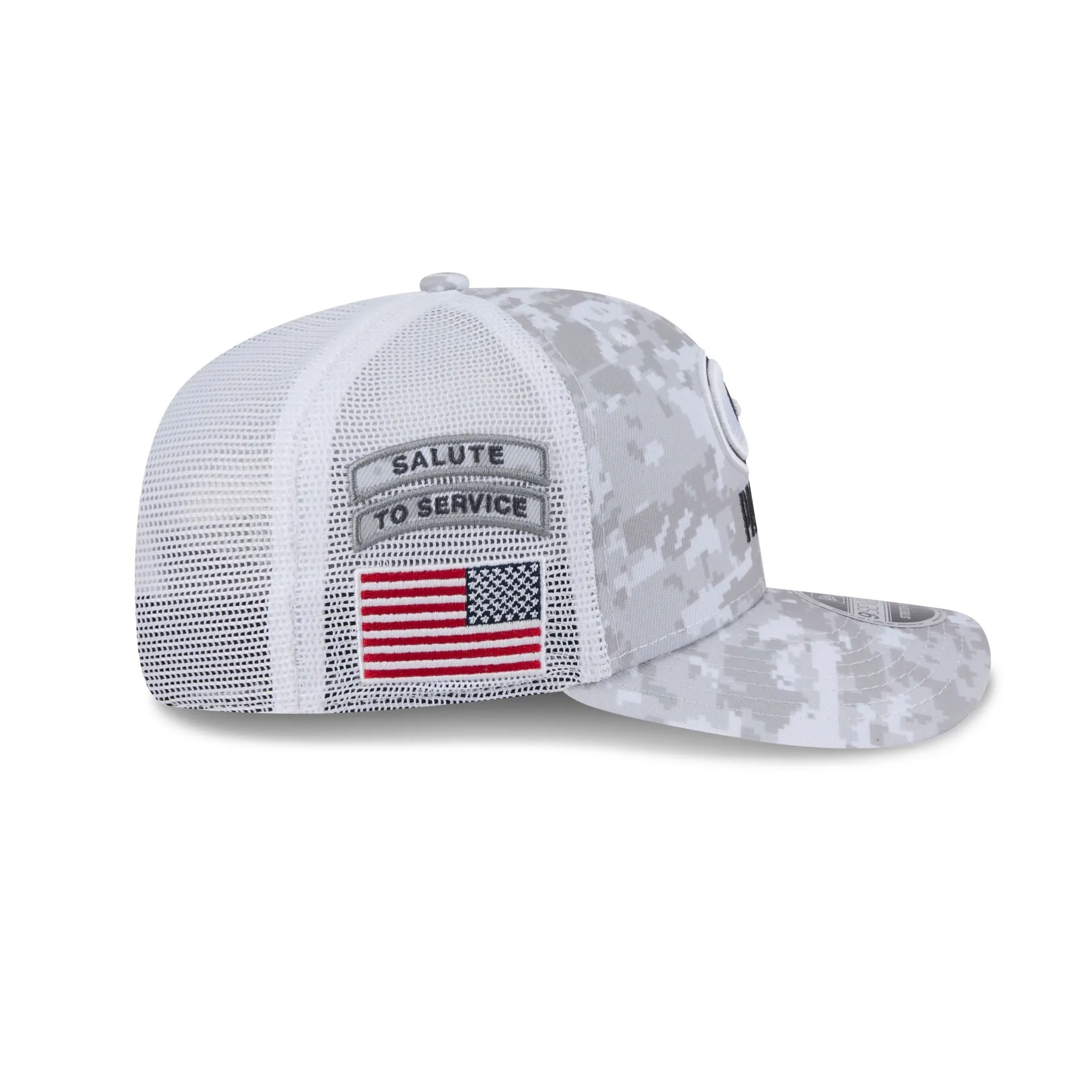 Green Bay Packers 2024 Salute to Service 9SEVENTY Trucker Hat sold by New Era product image thumbnail 4