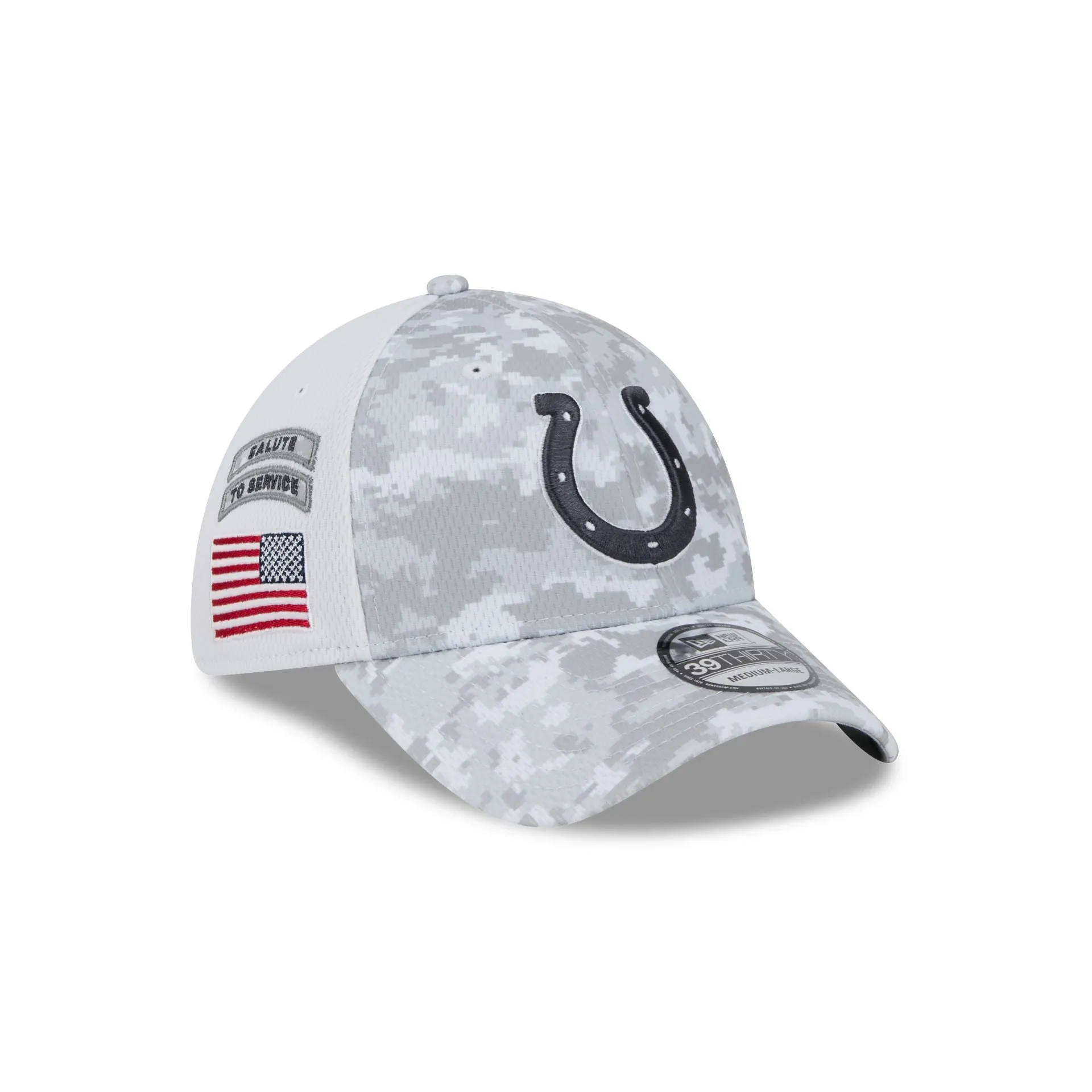 Indianapolis Colts 2024 Salute to Service 39THIRTY Stretch Fit Hat sold by New Era