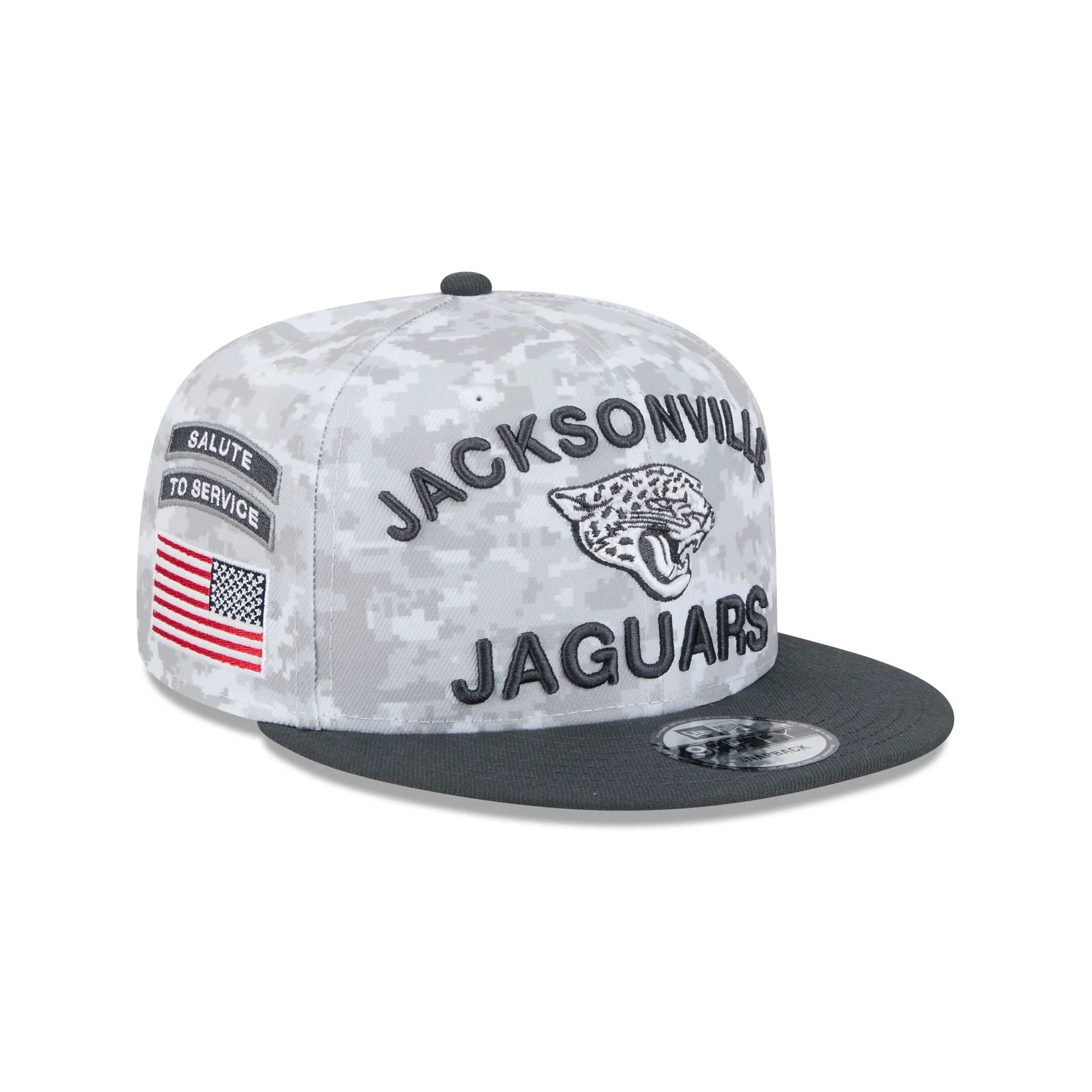 Jacksonville Jaguars 2024 Salute to Service 9FIFTY Snapback Hat sold by New Era
