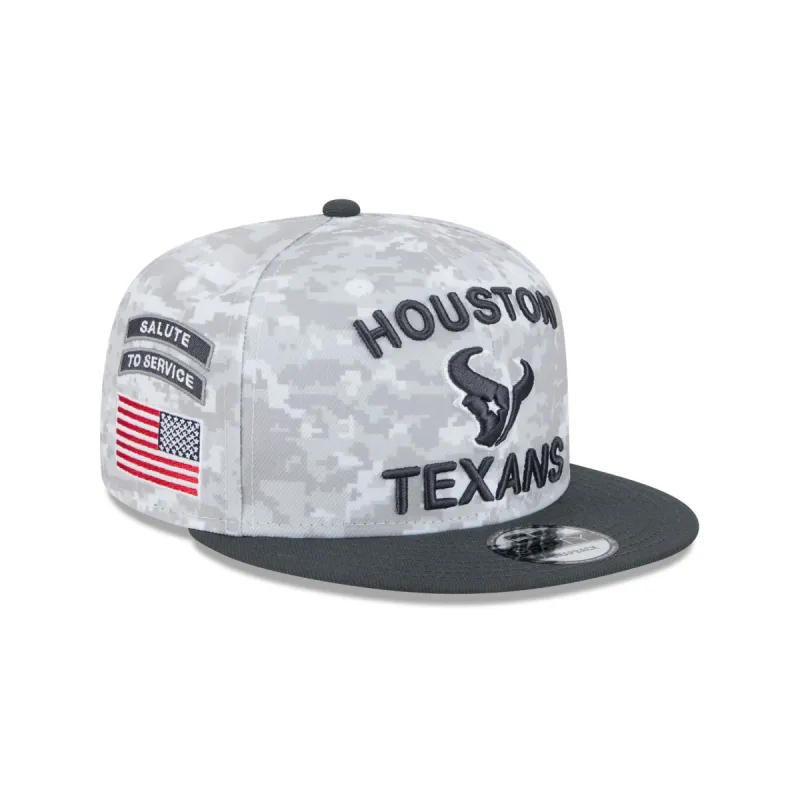 Houston Texans 2024 Salute to Service 9FIFTY Snapback Hat sold by New Era