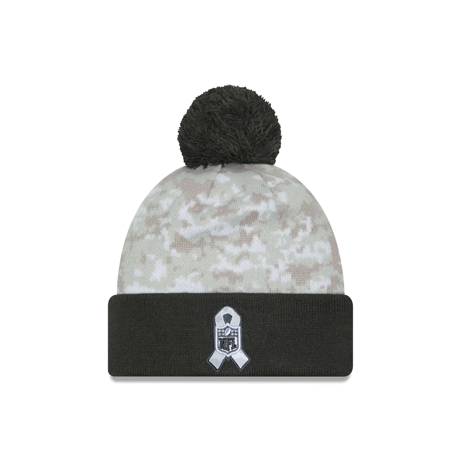 Jacksonville Jaguars 2024 Salute to Service Pom Knit Hat sold by New Era product image thumbnail 2