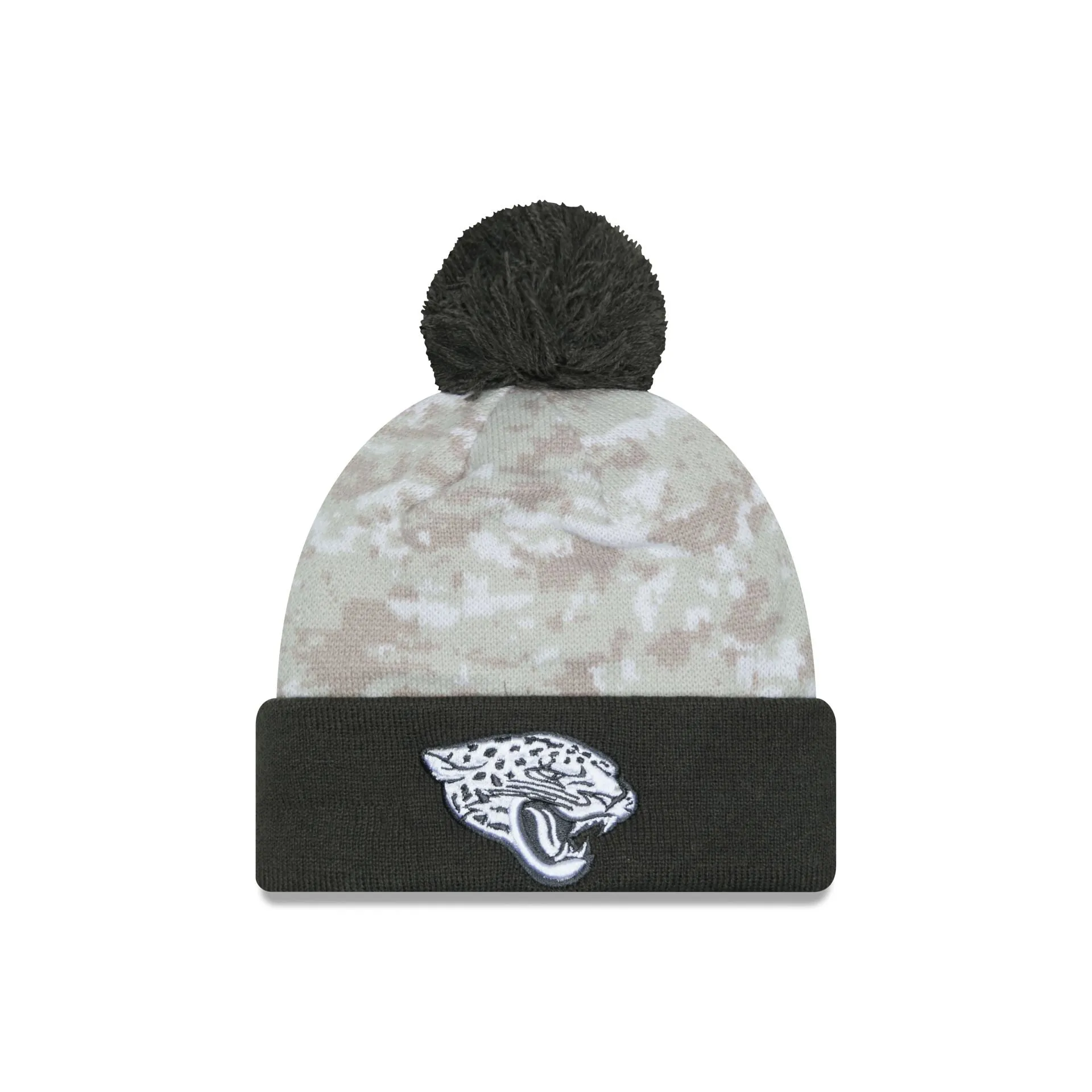 Jacksonville Jaguars 2024 Salute to Service Pom Knit Hat sold by New Era