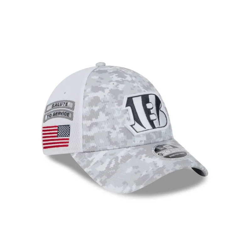 Cincinnati Bengals 2024 Salute to Service 9FORTY Stretch-Snap Hat sold by New Era