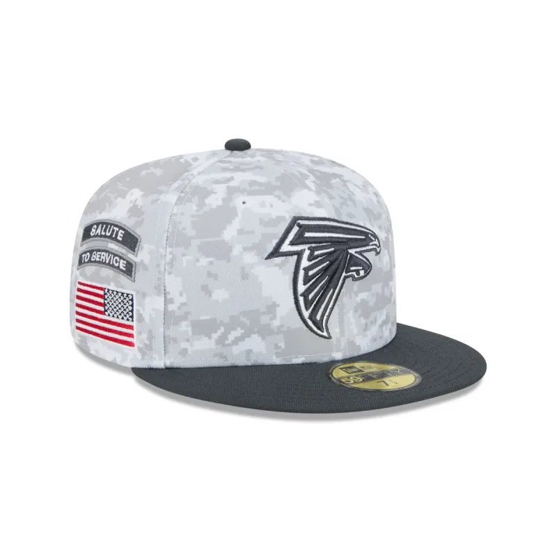Atlanta Falcons 2024 Salute to Service 59FIFTY Fitted Hat sold by New Era