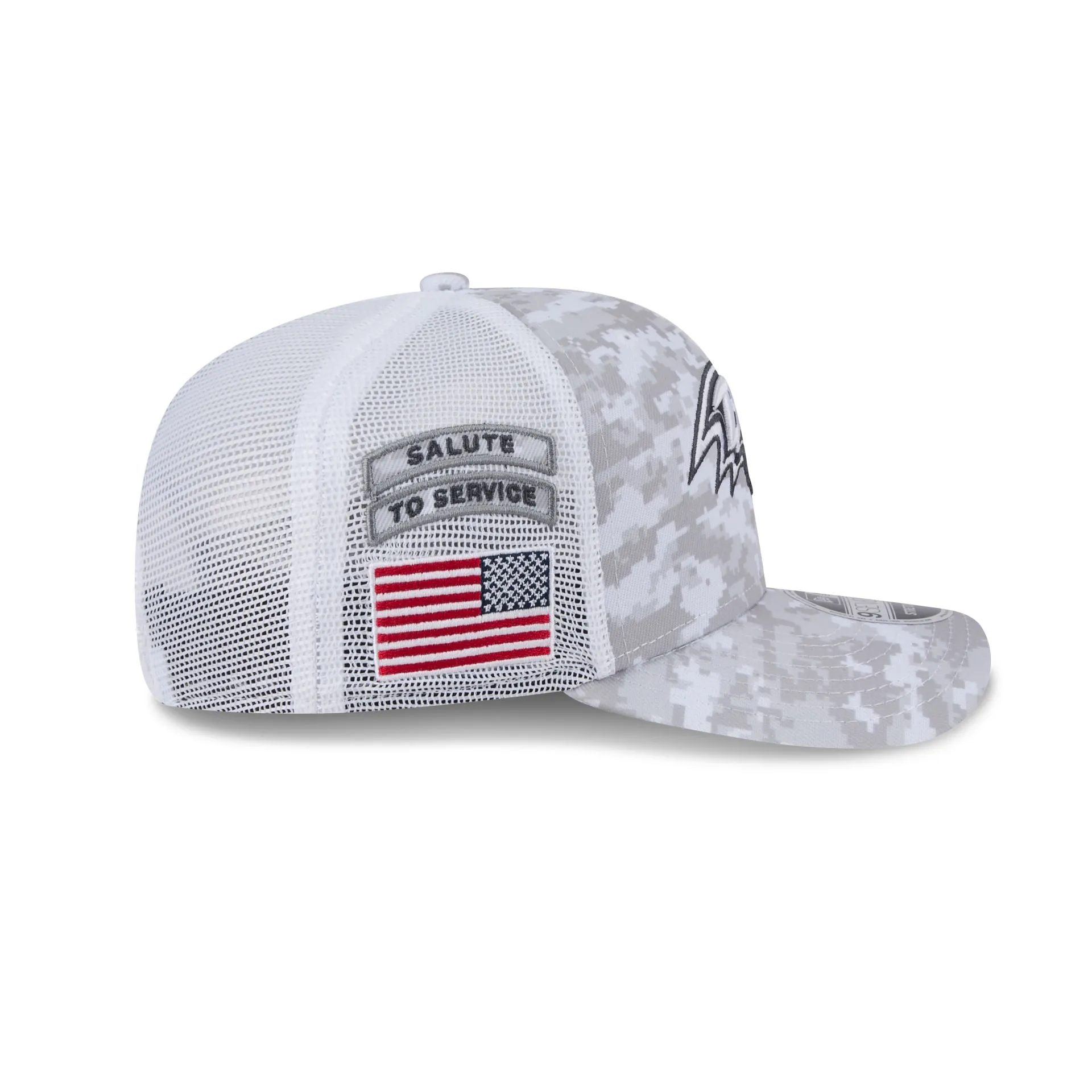 Baltimore Ravens 2024 Salute to Service 9SEVENTY Trucker Hat sold by New Era product image thumbnail 4