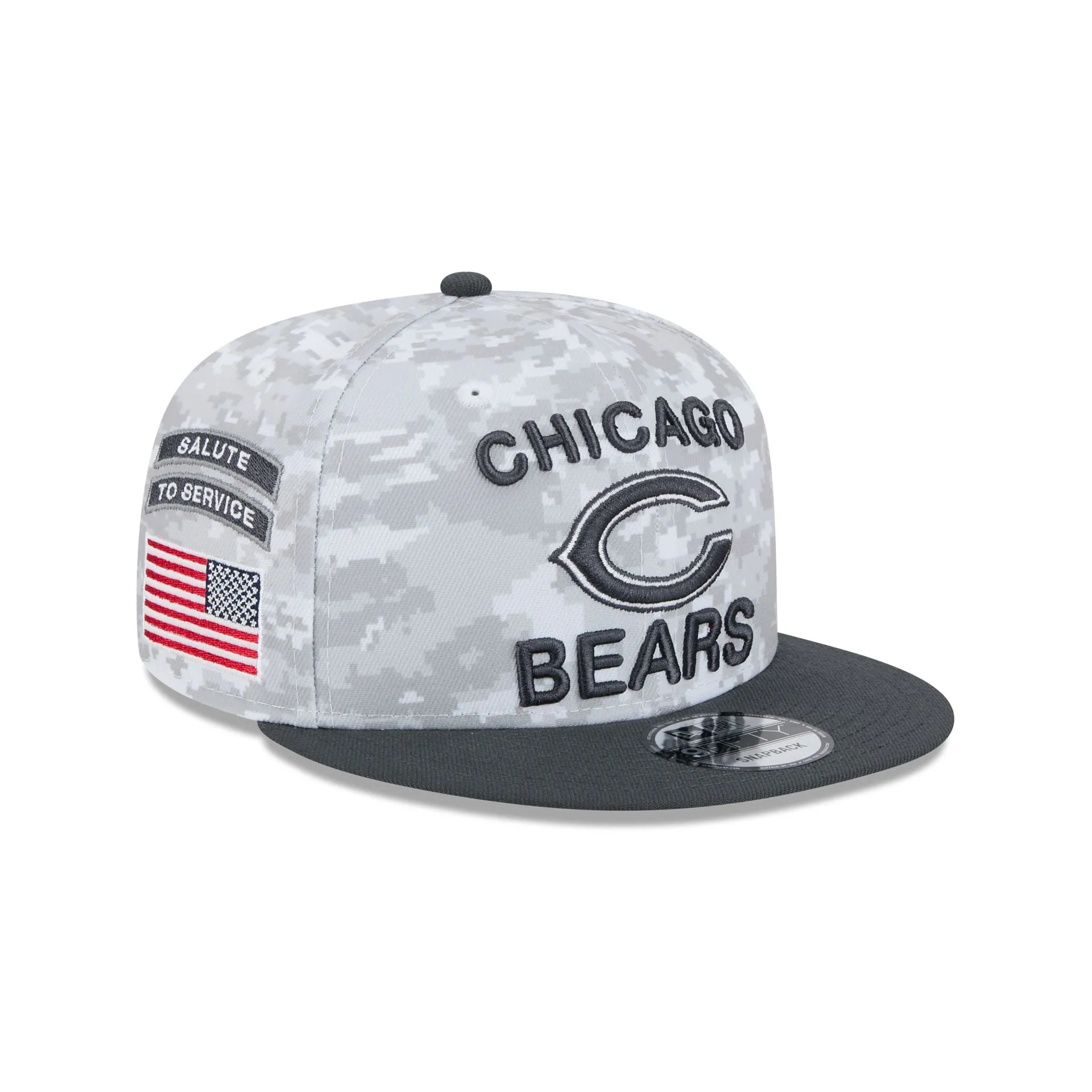 Chicago Bears 2024 Salute to Service 9FIFTY Snapback Hat sold by New Era