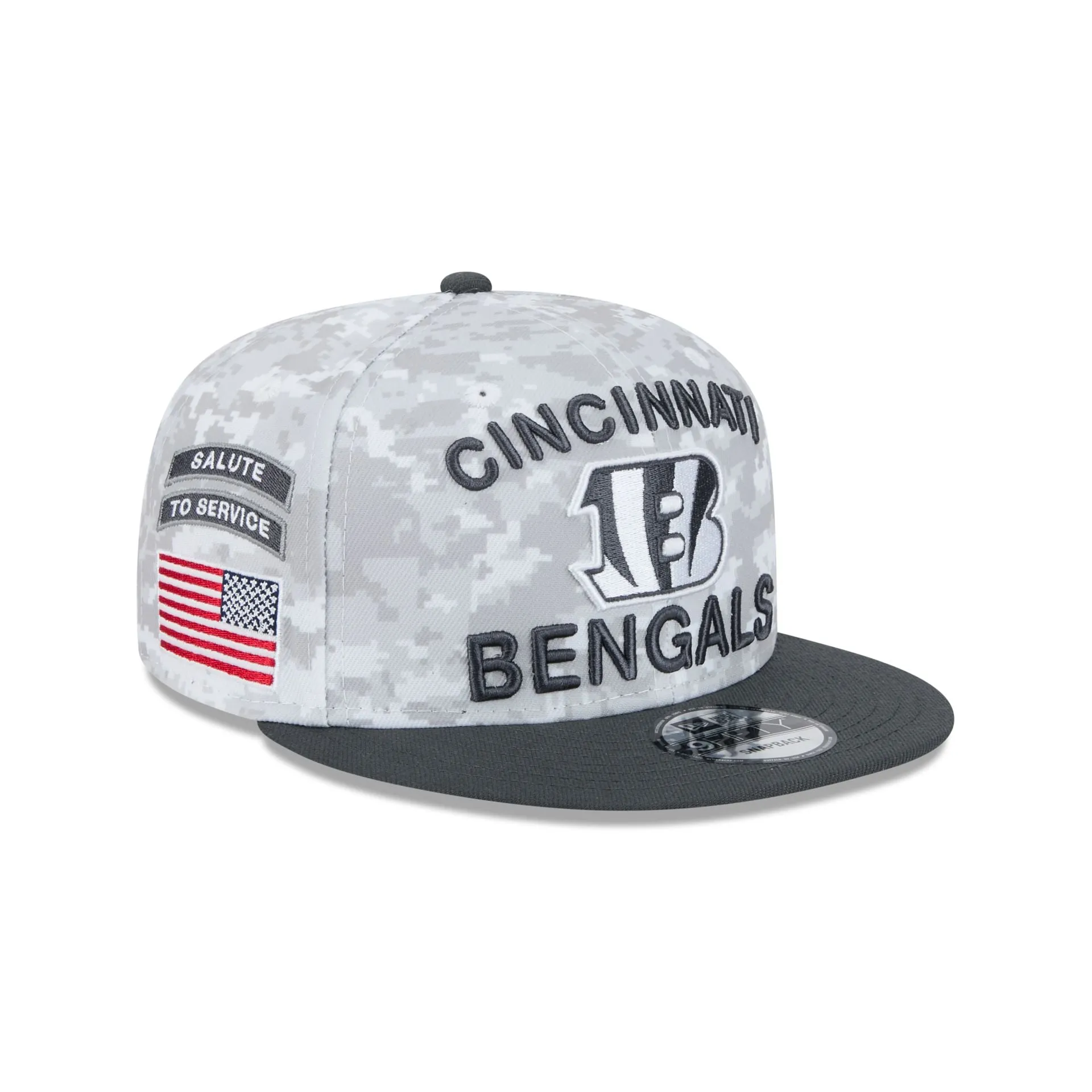 Cincinnati Bengals 2024 Salute to Service 9FIFTY Snapback Hat sold by New Era