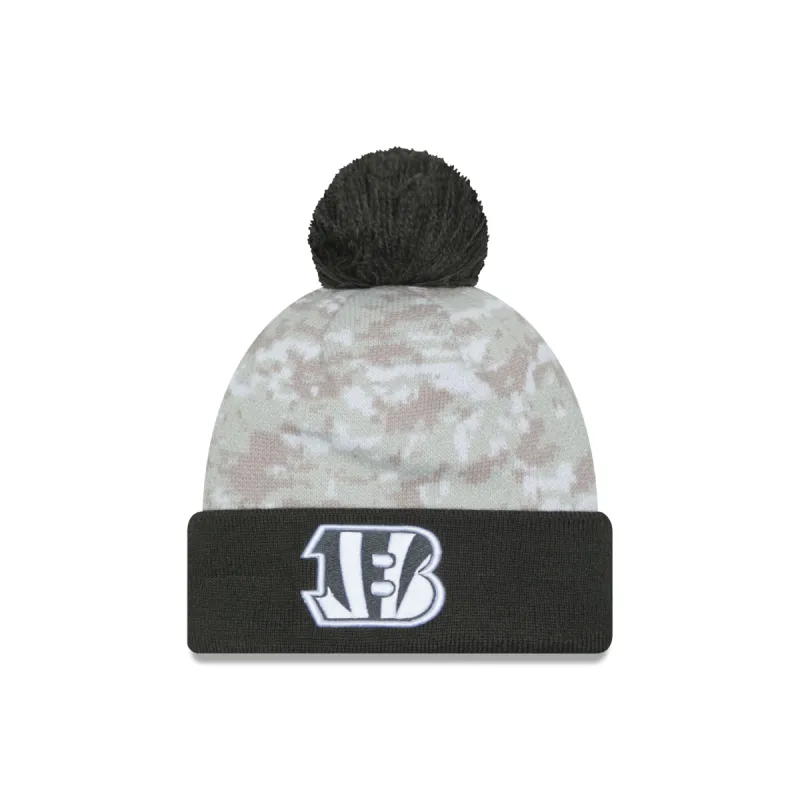 Cincinnati Bengals 2024 Salute to Service Pom Knit Hat sold by New Era