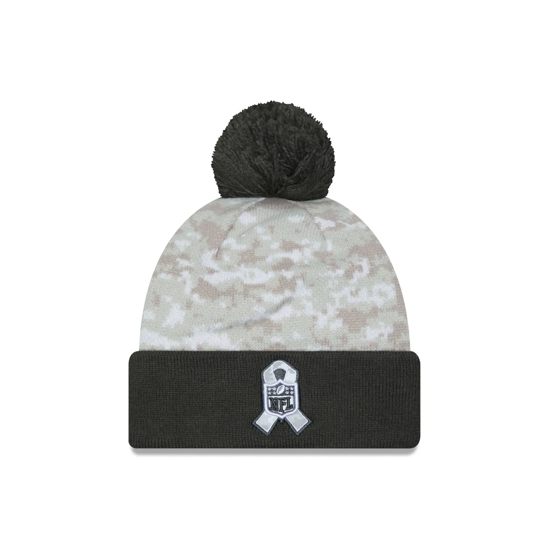 Carolina Panthers 2024 Salute to Service Pom Knit Hat sold by New Era product image thumbnail 2