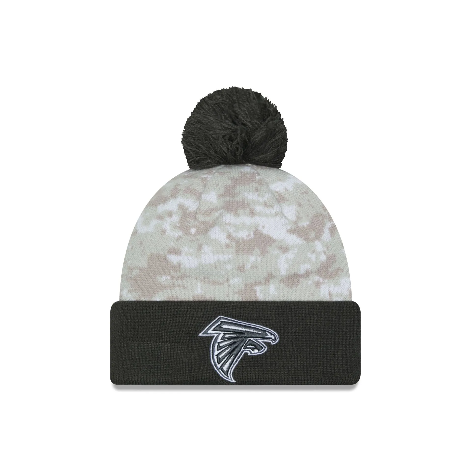 Atlanta Falcons 2024 Salute to Service Pom Knit Hat sold by New Era