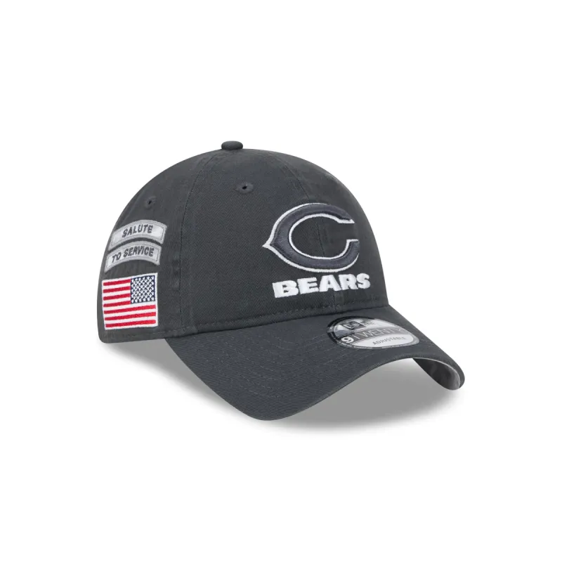 Chicago Bears 2024 Salute to Service 9TWENTY Adjustable Hat sold by New Era