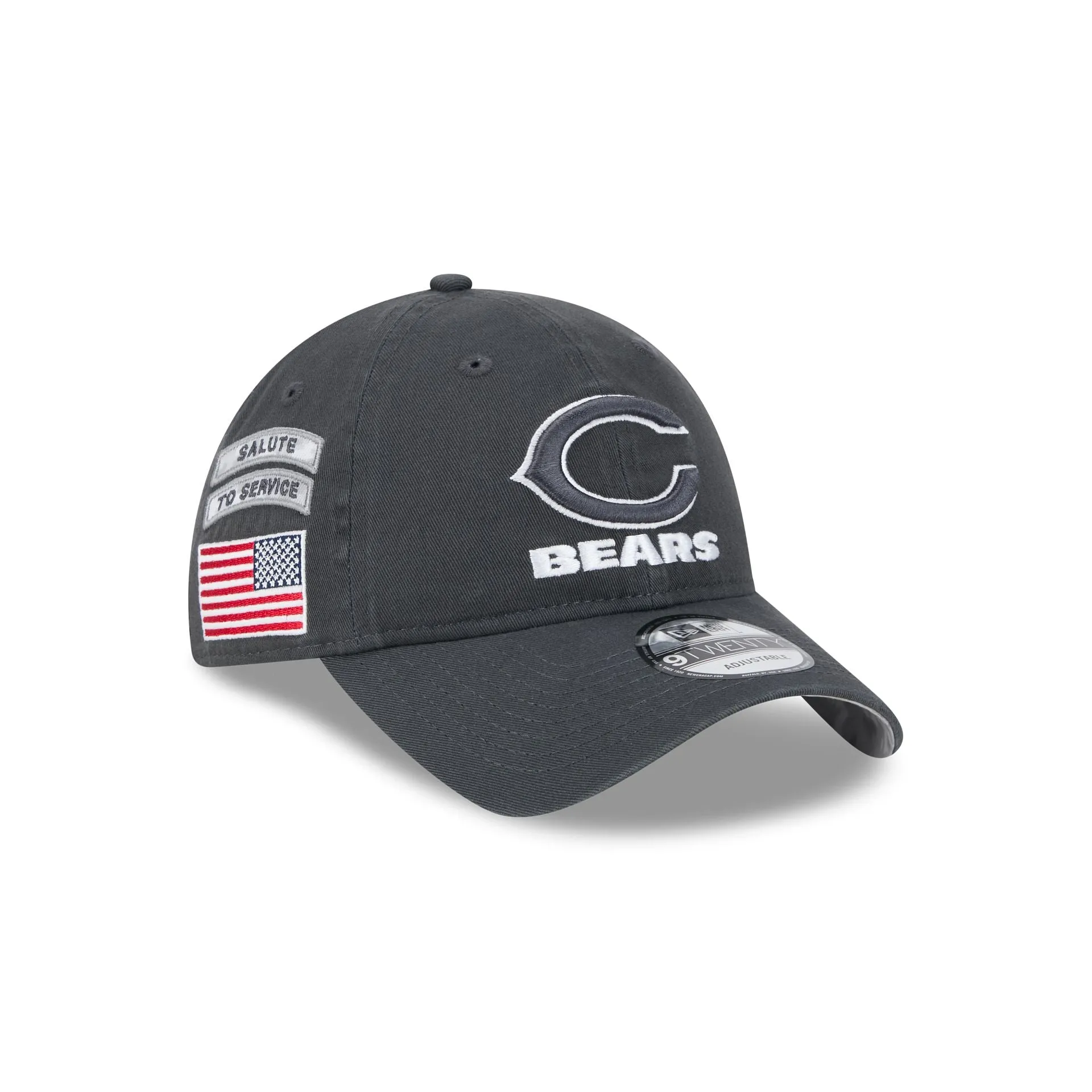 Chicago Bears 2024 Salute to Service 9TWENTY Adjustable Hat sold by New Era