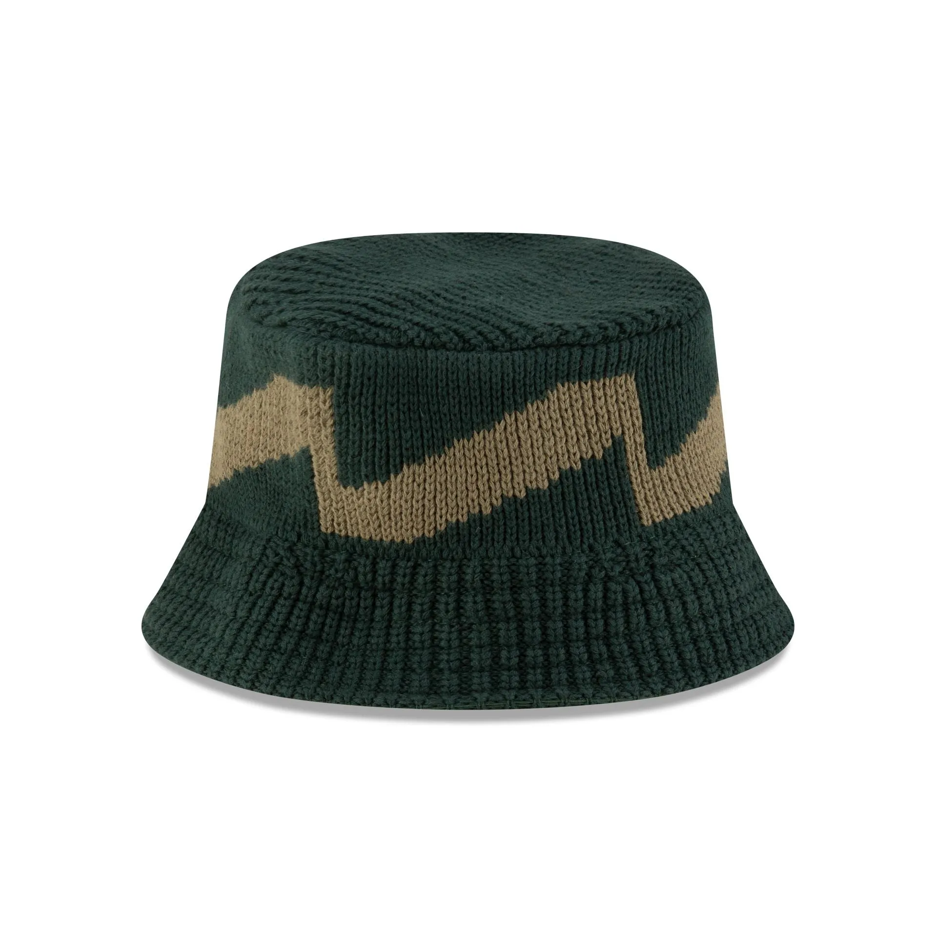 New Era Cap Knit Hat Pattern Dark Green Bucket Hat sold by New Era product image thumbnail 3