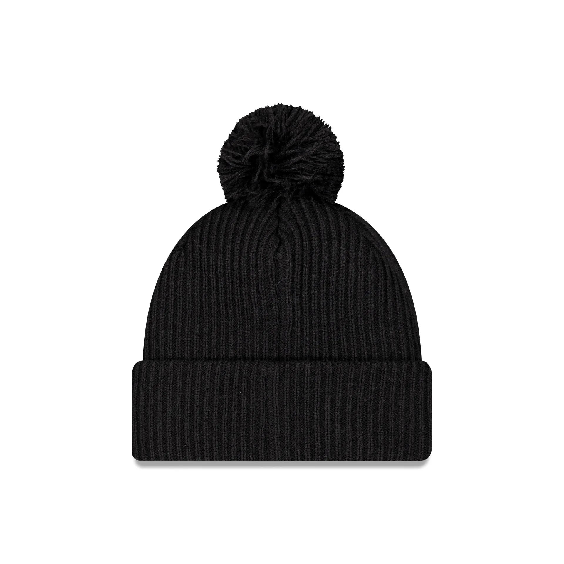 New Era Cap Black Ribbed Pom Knit Hat sold by New Era product image thumbnail 2