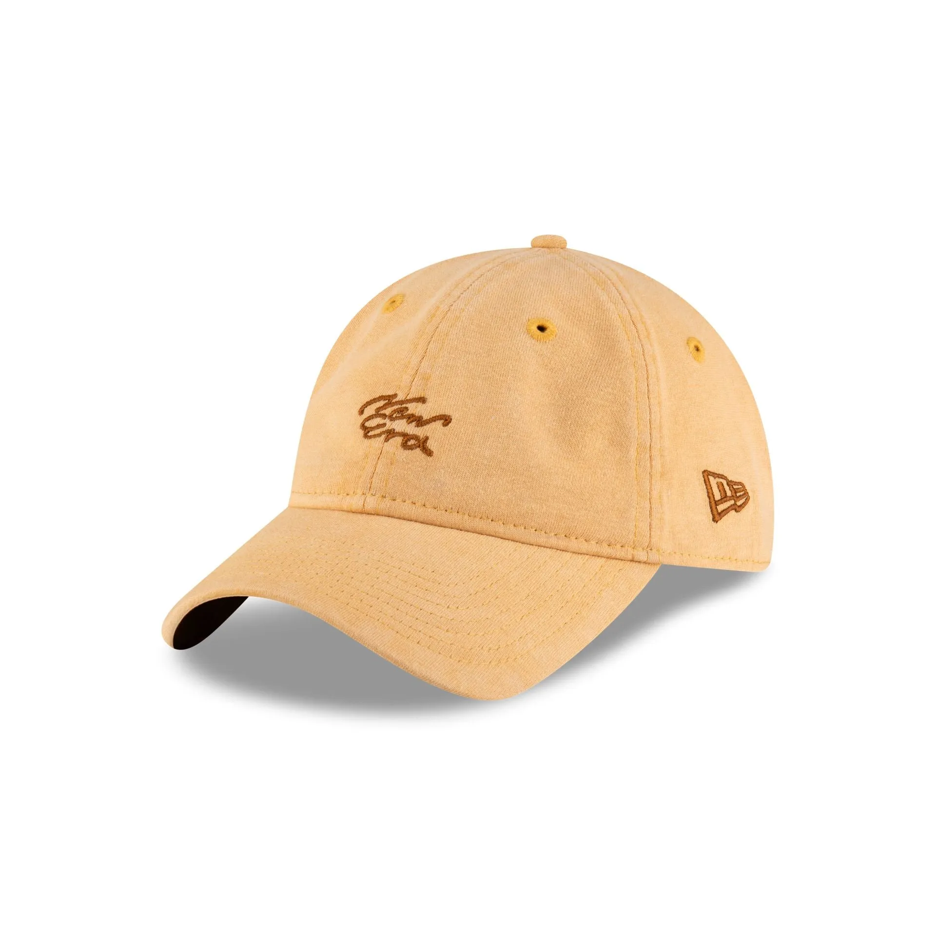 New Era Cap Yellow Sand Wash 9TWENTY Adjustable Hat sold by New Era