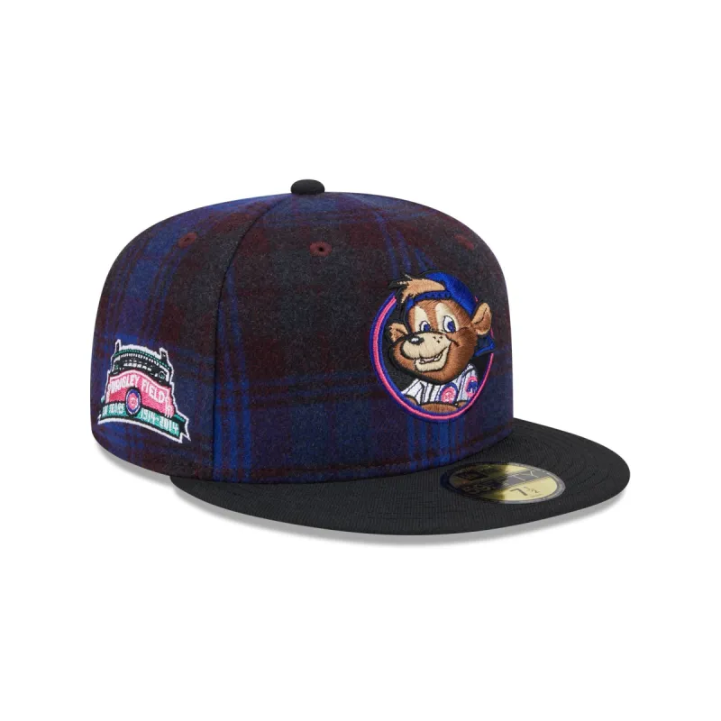 Chicago Cubs Mascot Plaid 59FIFTY Fitted Hat sold by New Era