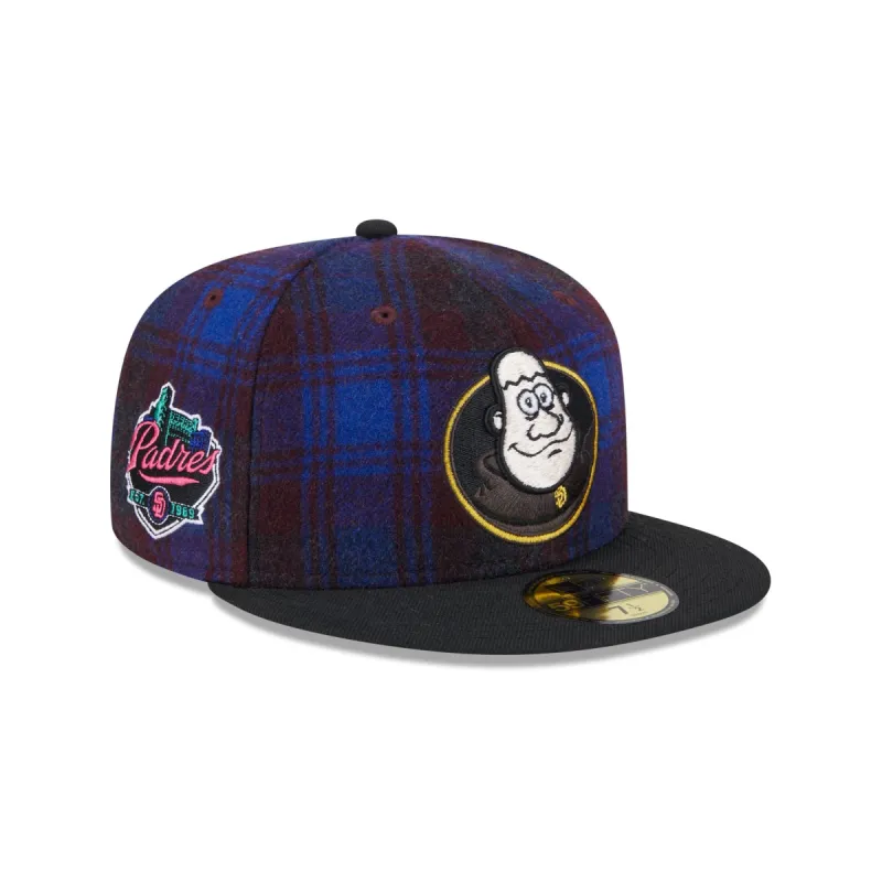 San Diego Padres Mascot Plaid 59FIFTY Fitted Hat sold by New Era