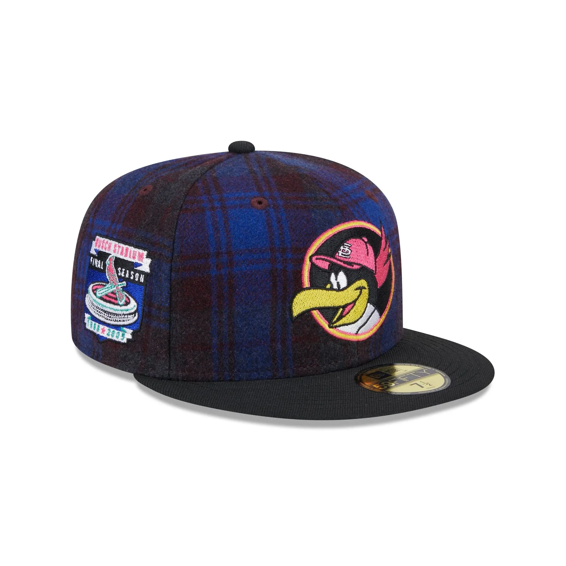 St. Louis Cardinals Mascot Plaid 59FIFTY Fitted Hat sold by New Era