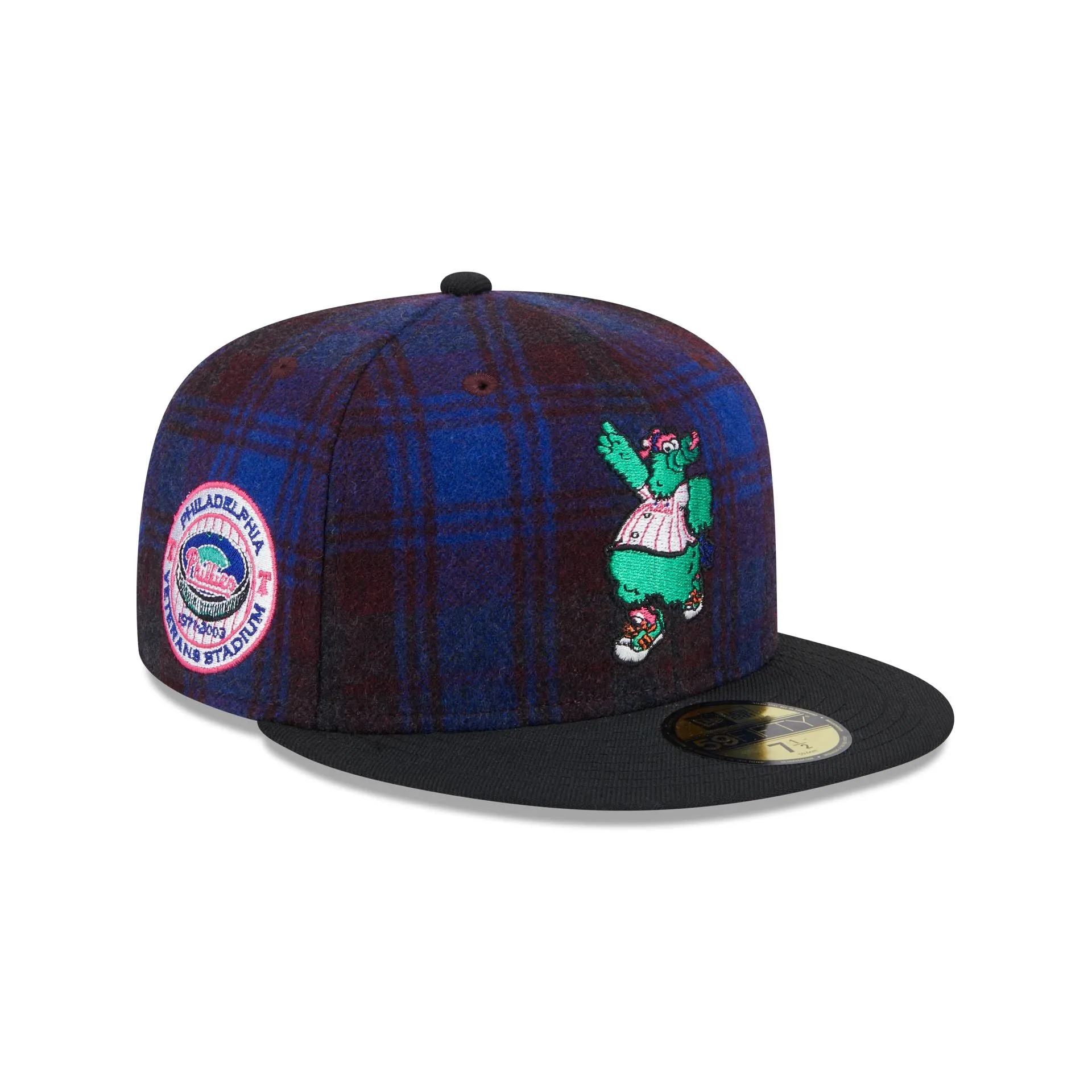 Philadelphia Phillies Mascot Plaid 59FIFTY Fitted Hat sold by New Era