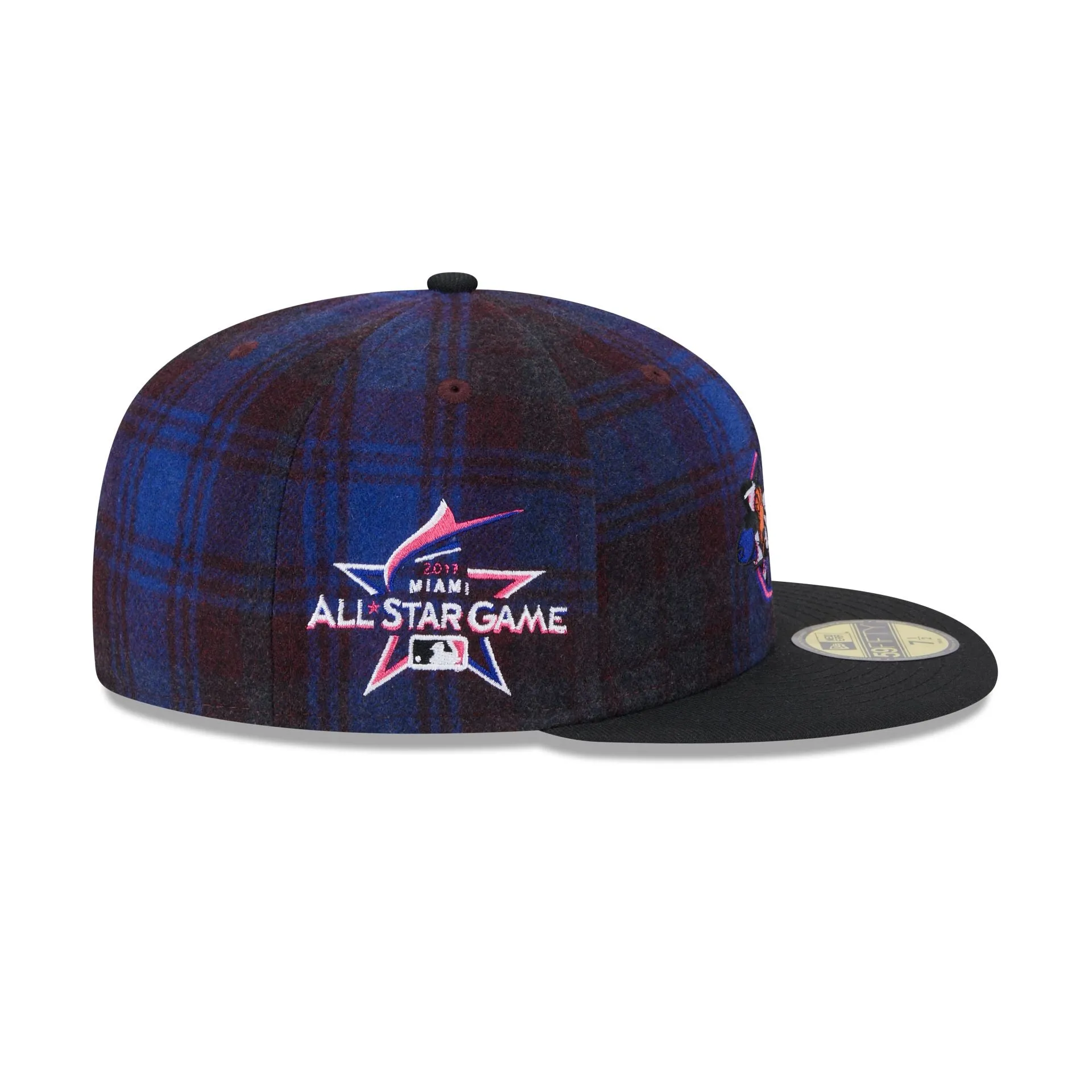 Miami Marlins Mascot Plaid 59FIFTY Fitted Hat sold by New Era product image thumbnail 4
