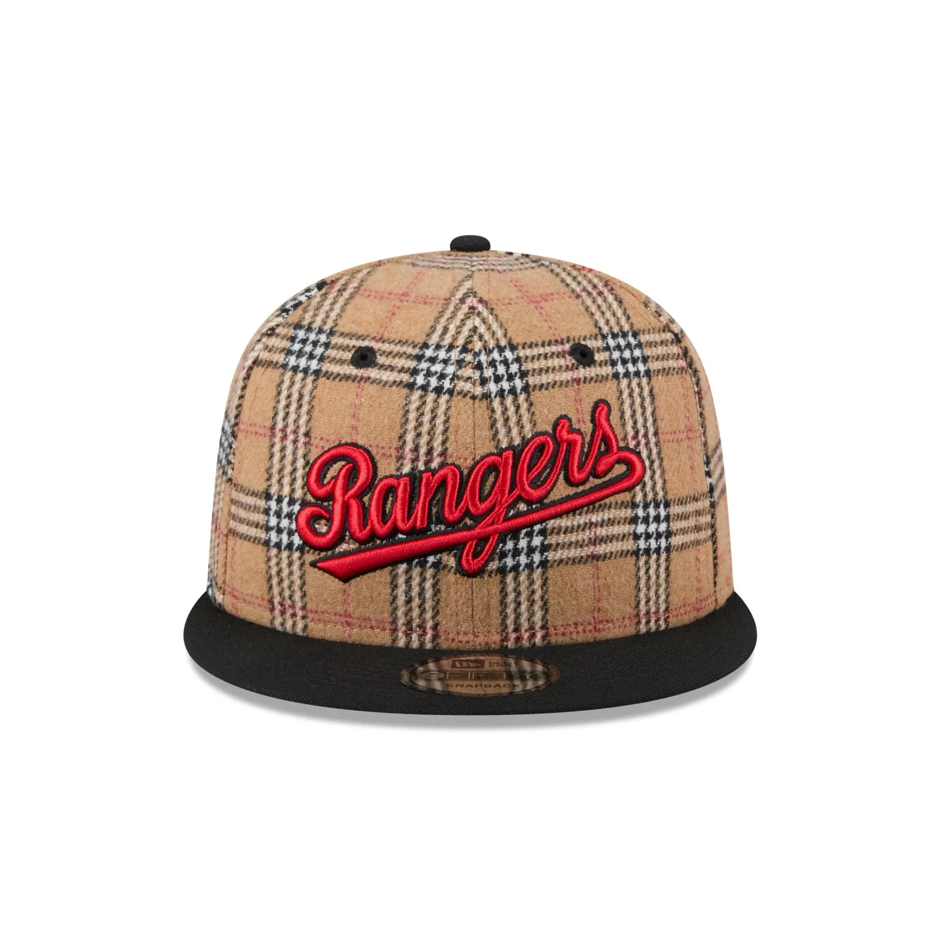 Texas Rangers Tan Tartan 9FIFTY Snapback Hat sold by New Era product image thumbnail 2