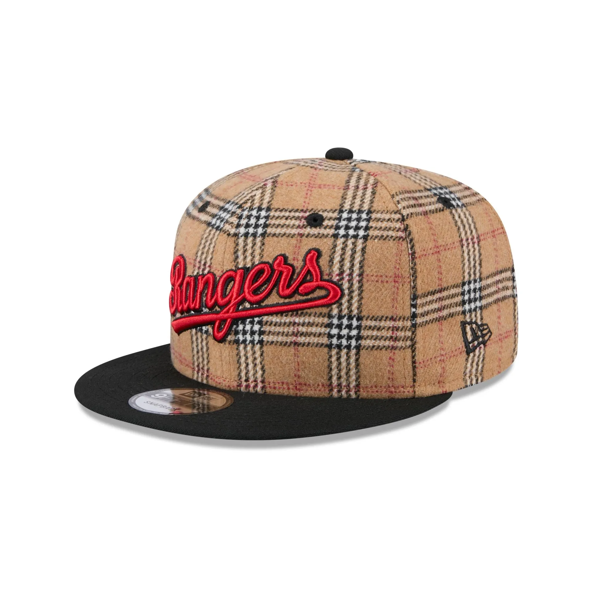 Texas Rangers Tan Tartan 9FIFTY Snapback Hat sold by New Era product image thumbnail 3