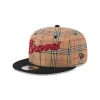 Atlanta Braves Tan Tartan 9FIFTY Snapback Hat sold by New Era