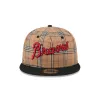 Atlanta Braves Tan Tartan 9FIFTY Snapback Hat sold by New Era