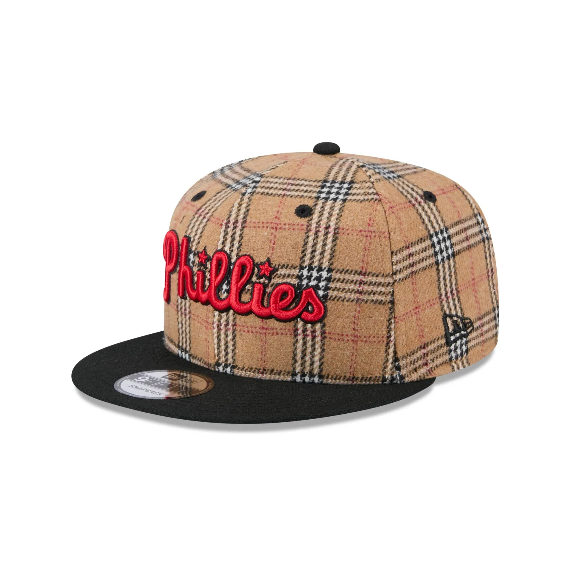 Philadelphia Phillies Tan Tartan 9FIFTY Snapback Hat sold by New Era product image thumbnail 3