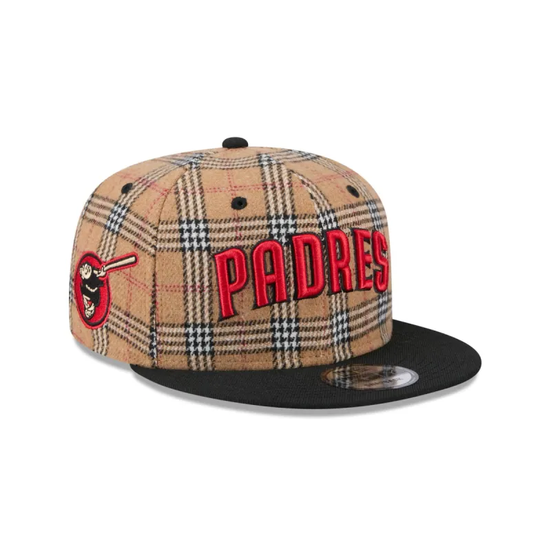 San Diego Padres Tan Tartan 9FIFTY Snapback Hat sold by New Era