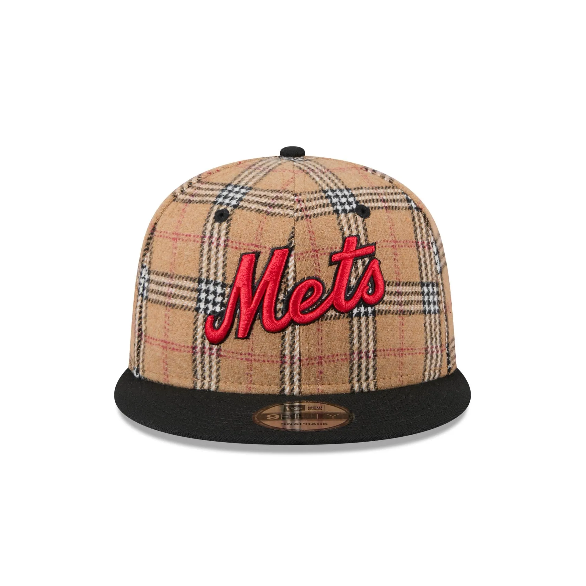 New York Mets Tan Tartan 9FIFTY Snapback Hat sold by New Era product image thumbnail 2