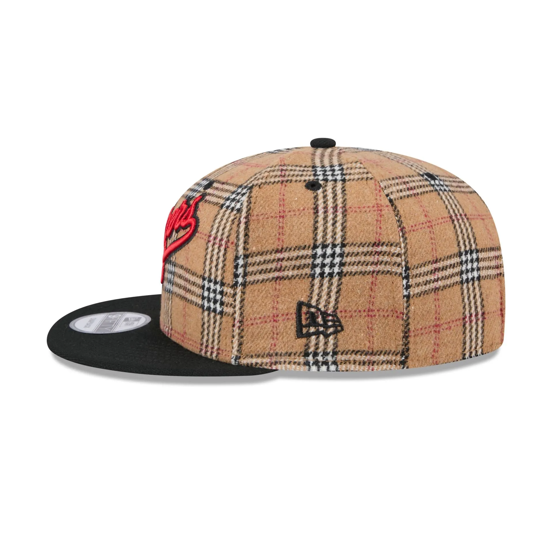 Los Angeles Dodgers Tan Tartan 9FIFTY Snapback Hat sold by New Era product image thumbnail 5
