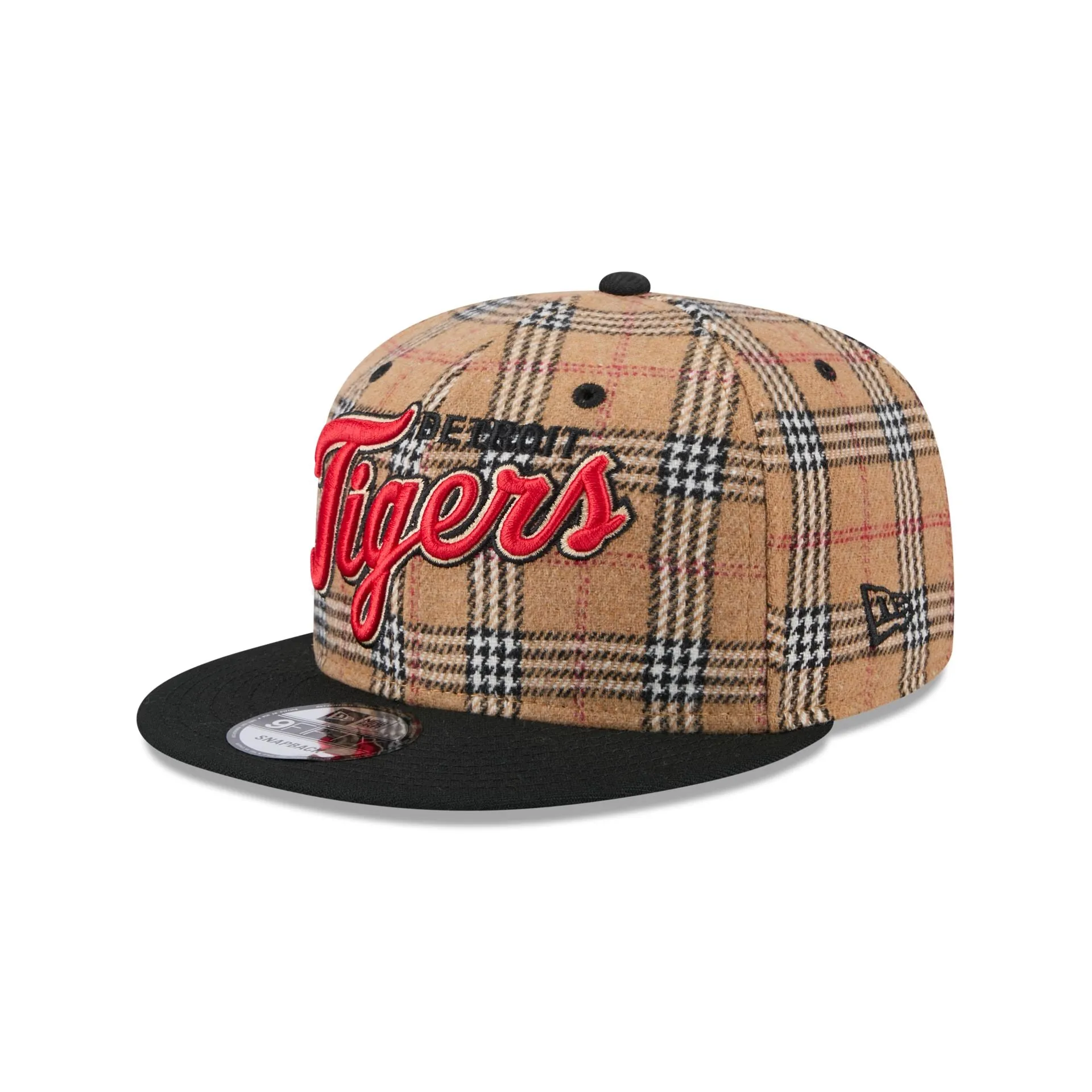 Detroit Tigers Tan Tartan 9FIFTY Snapback Hat sold by New Era product image thumbnail 3