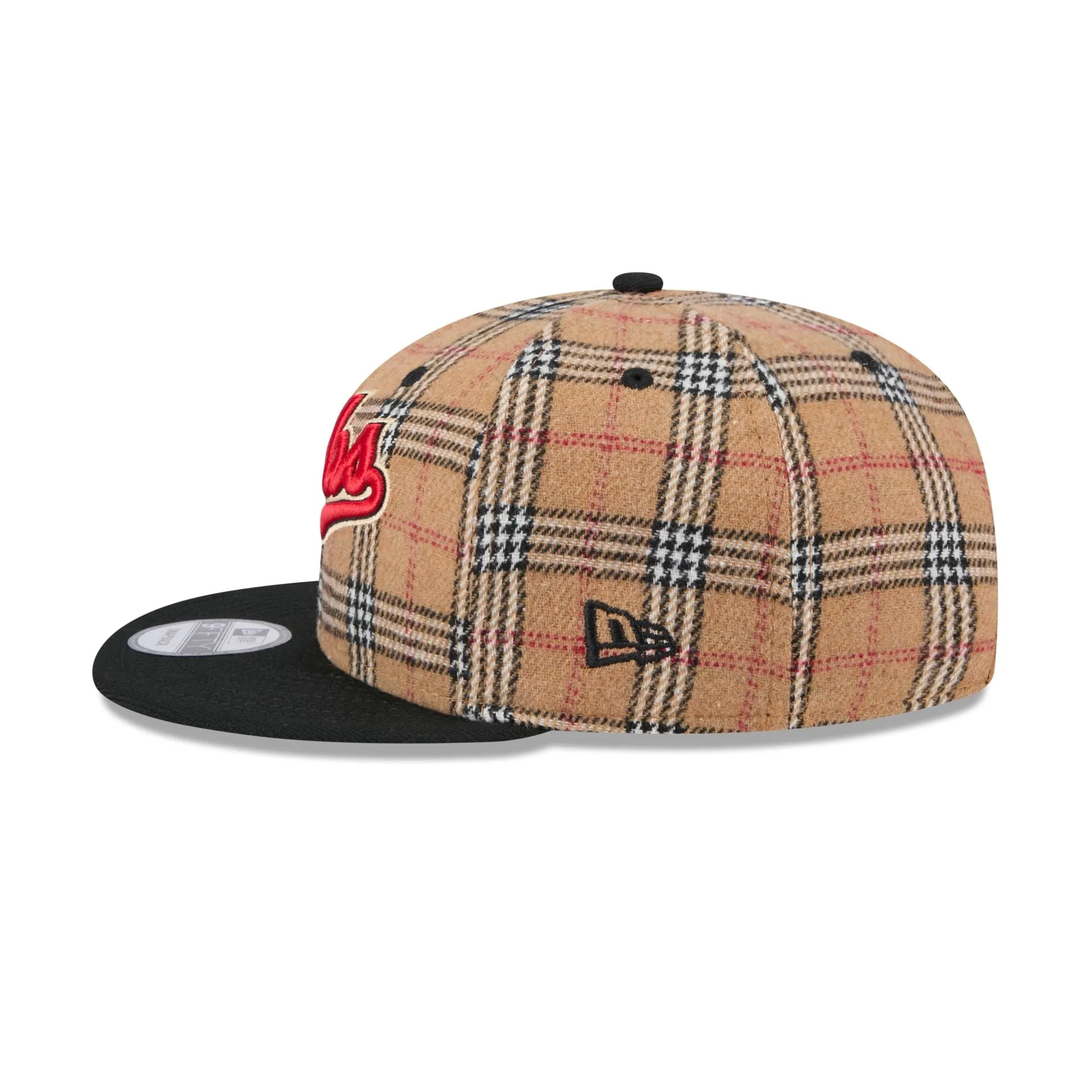 Chicago Cubs Tan Tartan 9FIFTY Snapback Hat sold by New Era product image thumbnail 5