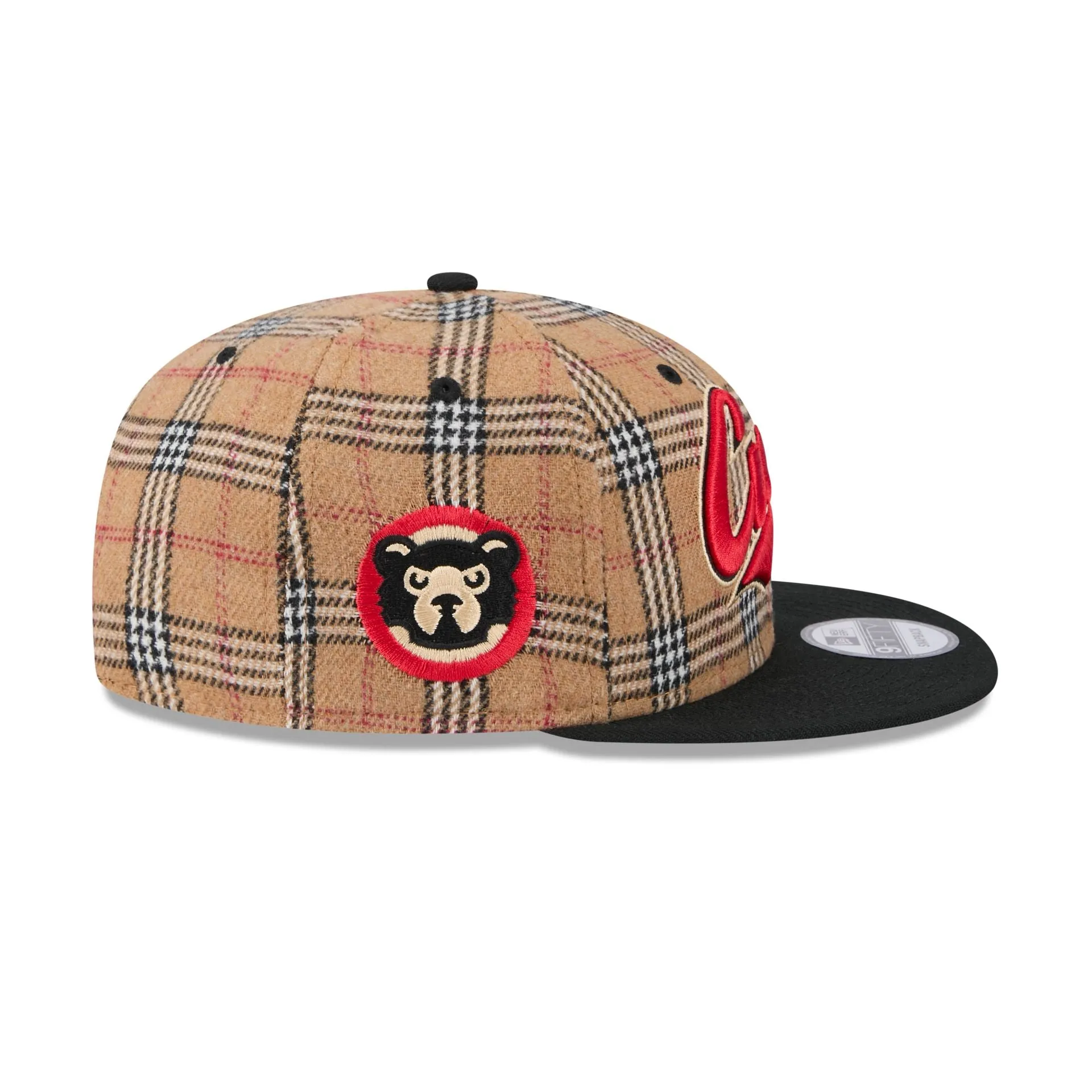 Chicago Cubs Tan Tartan 9FIFTY Snapback Hat sold by New Era product image thumbnail 4