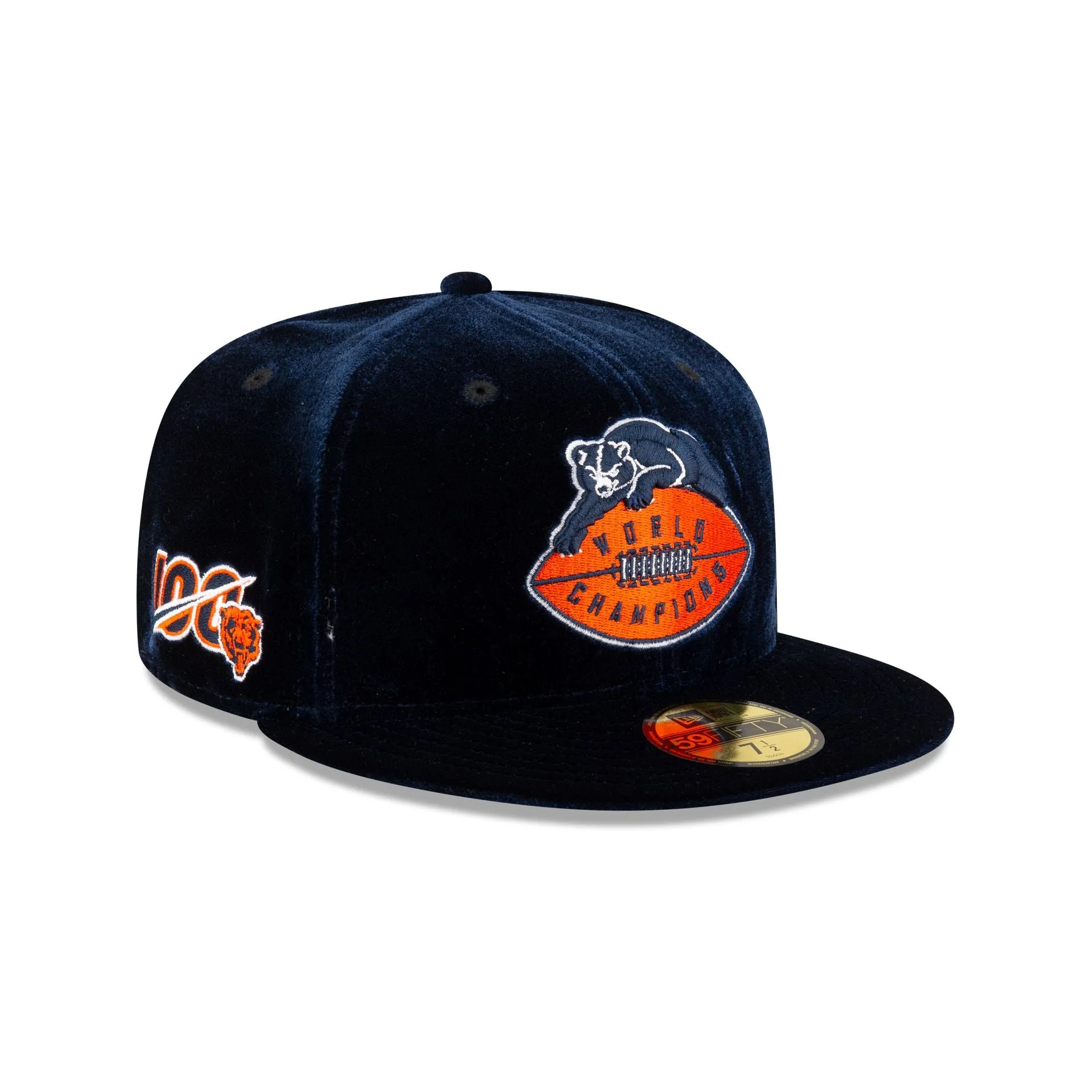 Just Caps Velvet Historic Chicago Bears 59FIFTY Fitted Hat sold by New Era