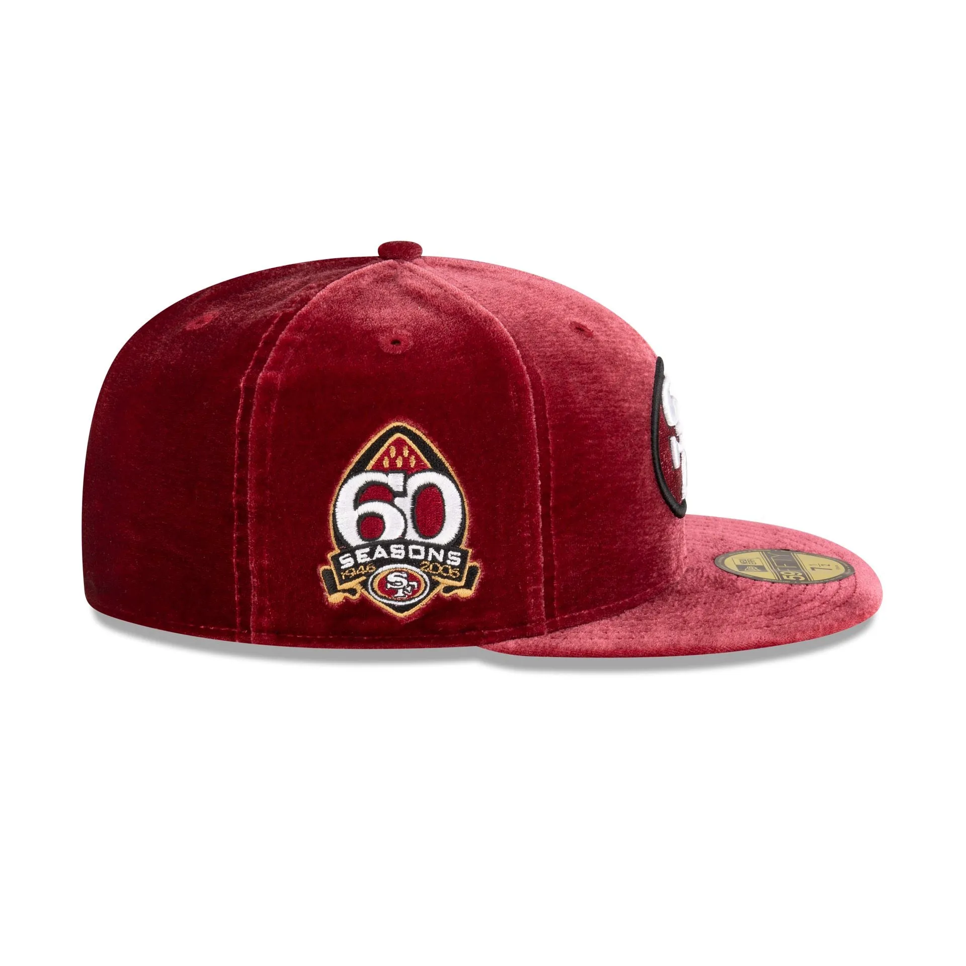 Just Caps Velvet Historic San Francisco 49ers 59FIFTY Fitted Hat sold by New Era product image thumbnail 4