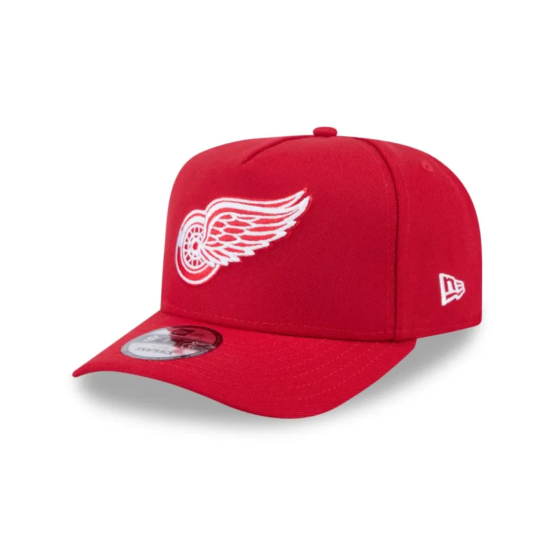 Detroit Red Wings Team 9FIFTY A-Frame Snapback Hat sold by New Era