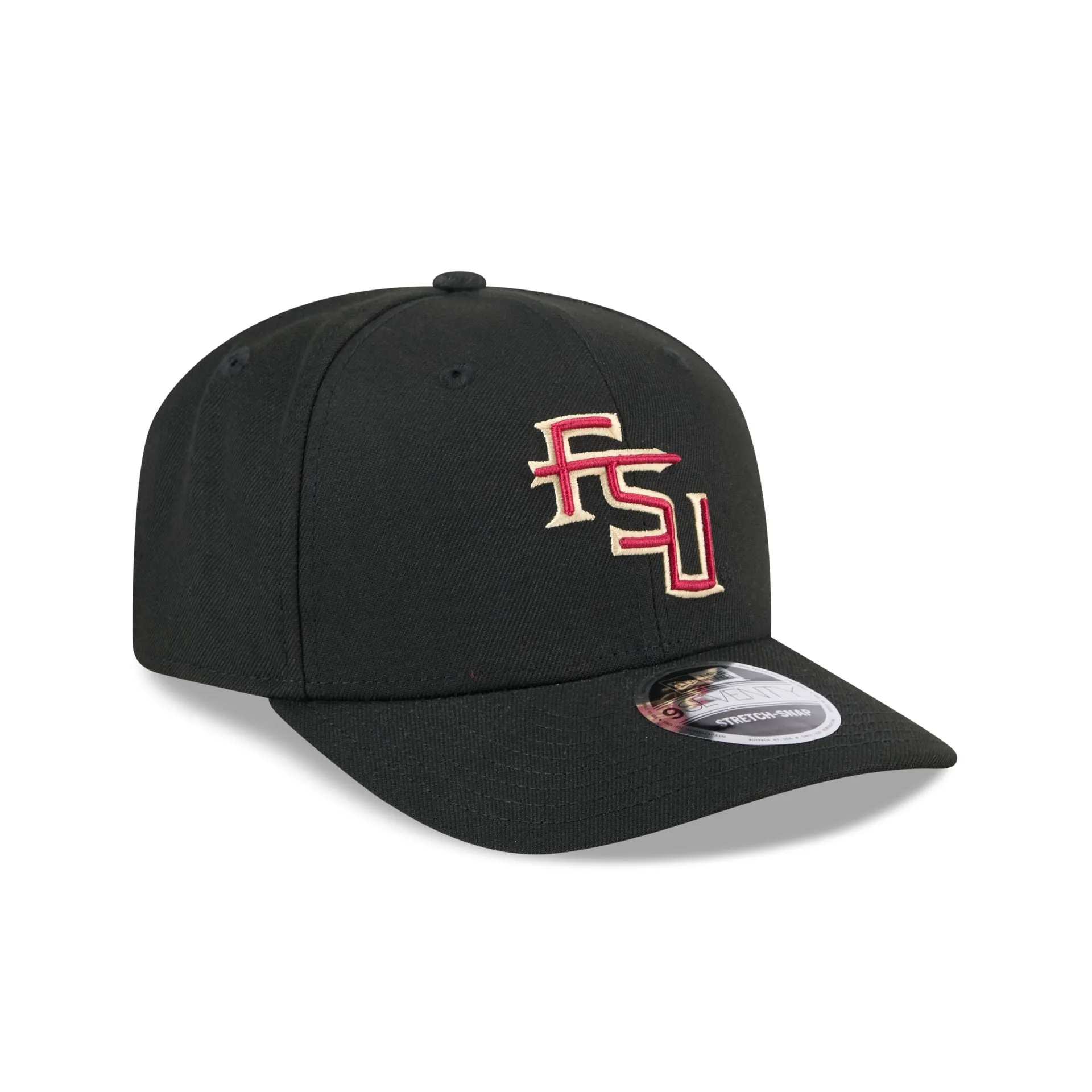 Florida State Seminoles Basic Black 9SEVENTY Stretch-Snap Hat sold by New Era product image thumbnail 3